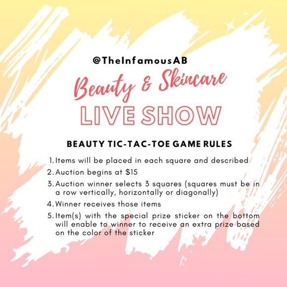 Multiples Other - Tic Tac Toe Game Auction Lots | 9/17 Beauty & Skincare Live Show Listing